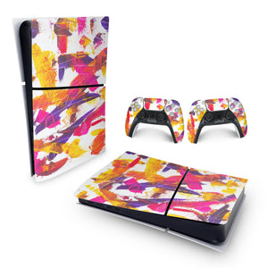 Skin Anti-Rage PS5 Slim Horizontal - Abstrato #103 - Pop Arte Skins - foto 4