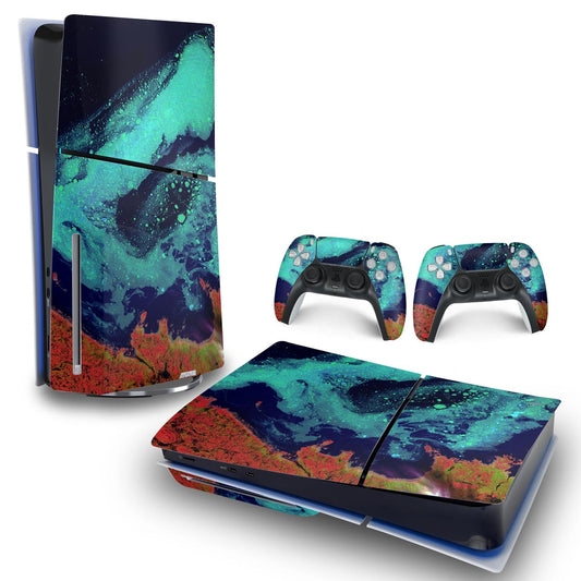Skin Anti-Rage PS5 Slim Horizontal - Abstrato #105
