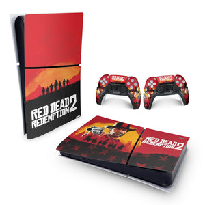 Skin Anti-Rage PS5 Slim Horizontal - Red Dead Redemption 2 - Pop Arte Skins - foto 4