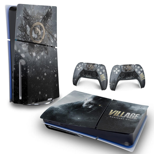 Skin Anti-Rage PS5 Slim Horizontal - Resident Evil Village