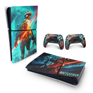Skin Anti-Rage PS5 Slim Horizontal - Battlefield 2042 - Pop Arte Skins - foto 4