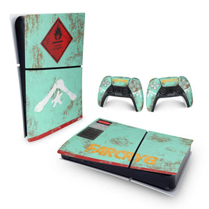Skin Anti-Rage PS5 Slim Horizontal - Far Cry 6 - Pop Arte Skins - foto 4