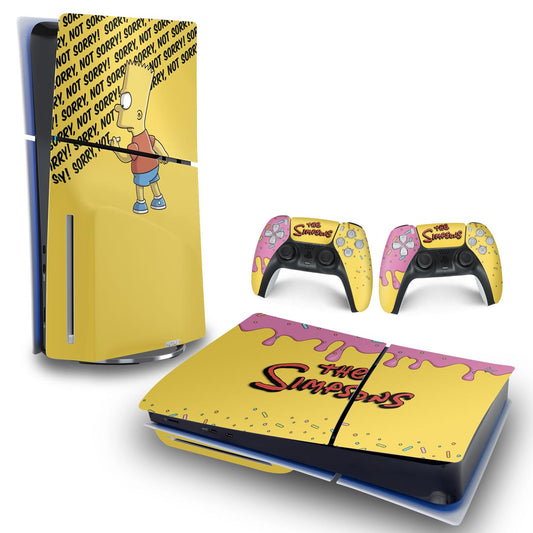 Skin Anti-Rage PS5 Slim Horizontal - The Simpsons