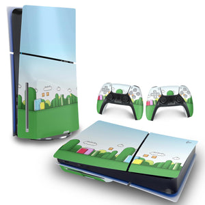 Skin Anti-Rage PS5 Slim Horizontal - Super Mario Bros - Pop Arte Skins