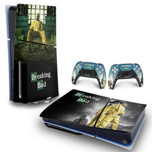 Skin Anti-Rage PS5 Slim Horizontal - Breaking Bad - Pop Arte Skins