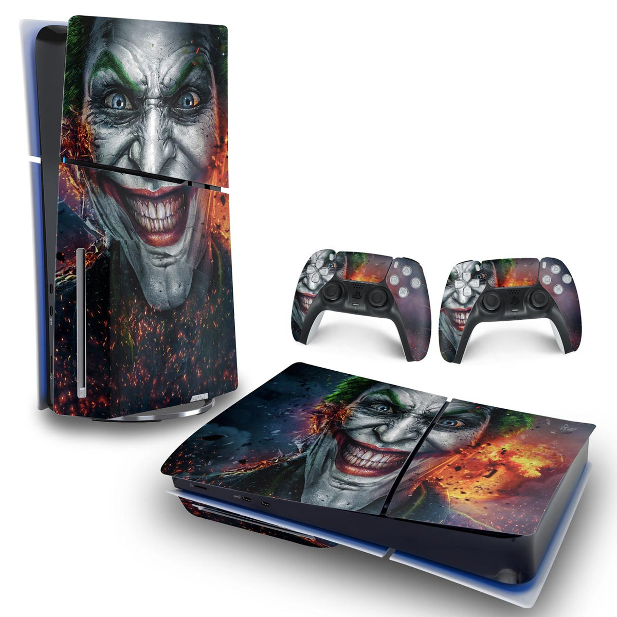 Skin Anti-Rage PS5 Slim Horizontal - Coringa Joker