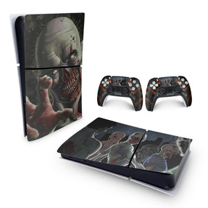 Skin Anti-Rage PS5 Slim Horizontal - Zombie Zumbi The Walking - Pop Arte Skins - foto 4