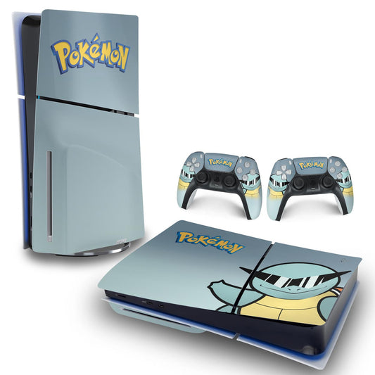 Skin Anti-Rage PS5 Slim Horizontal - Pokemon Squirtle
