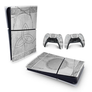 Skin Anti-Rage PS5 Slim Horizontal - Mjolnir Thor Amor e Trovão - Pop Arte Skins - foto 4