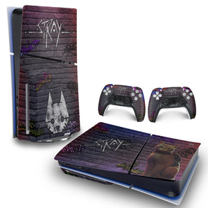 Skin Anti-Rage PS5 Slim Horizontal - Stray - Pop Arte Skins