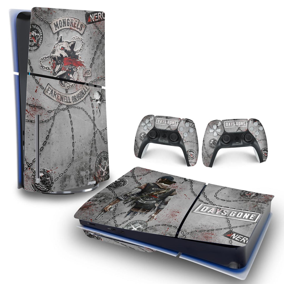 Skin Anti-Rage PS5 Slim Horizontal - Days Gone - Pop Arte Skins