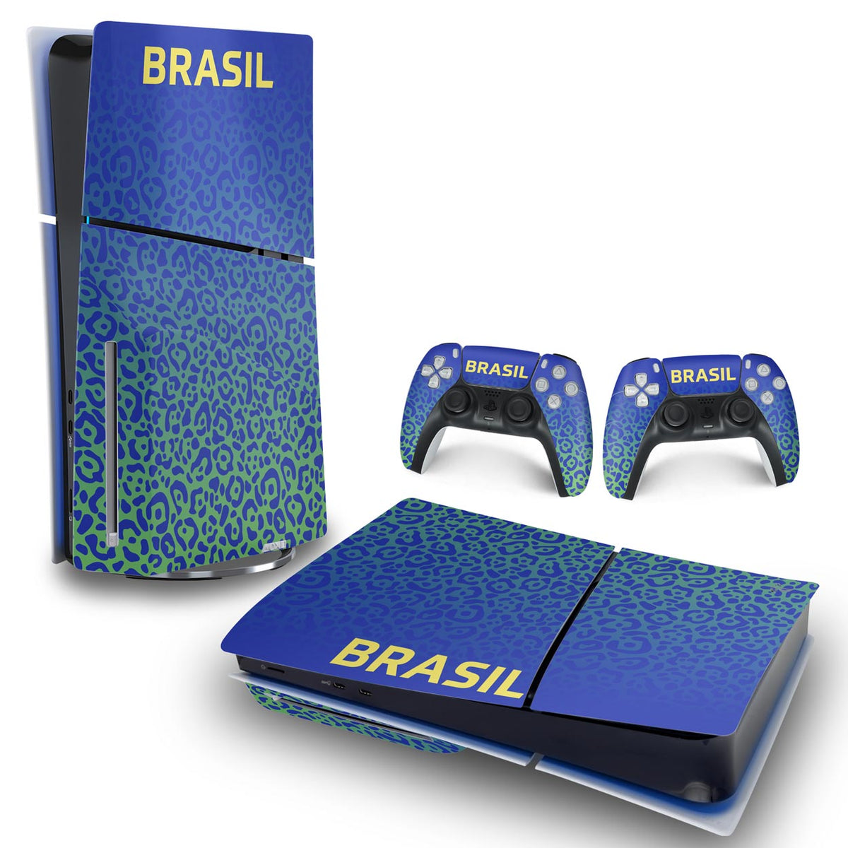 Skin Anti-Rage PS5 Slim Horizontal - Brasil