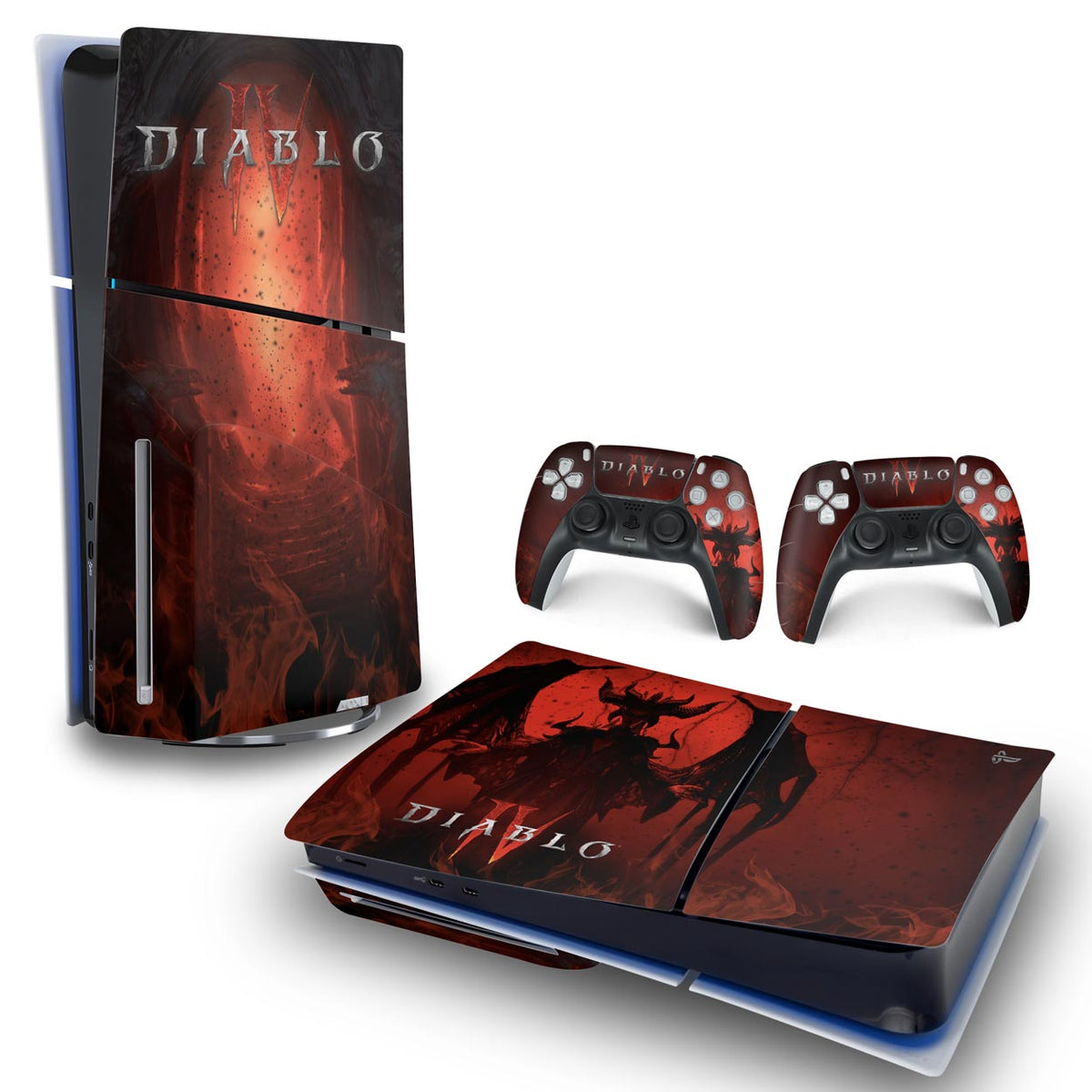 Skin Anti-Rage PS5 Slim Horizontal - Diablo IV 4