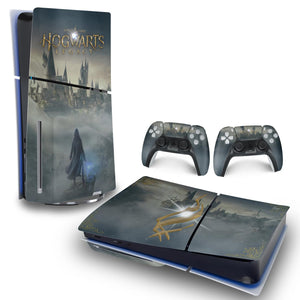 Skin Anti-Rage PS5 Slim Horizontal - Hogwarts Legacy - Pop Arte Skins