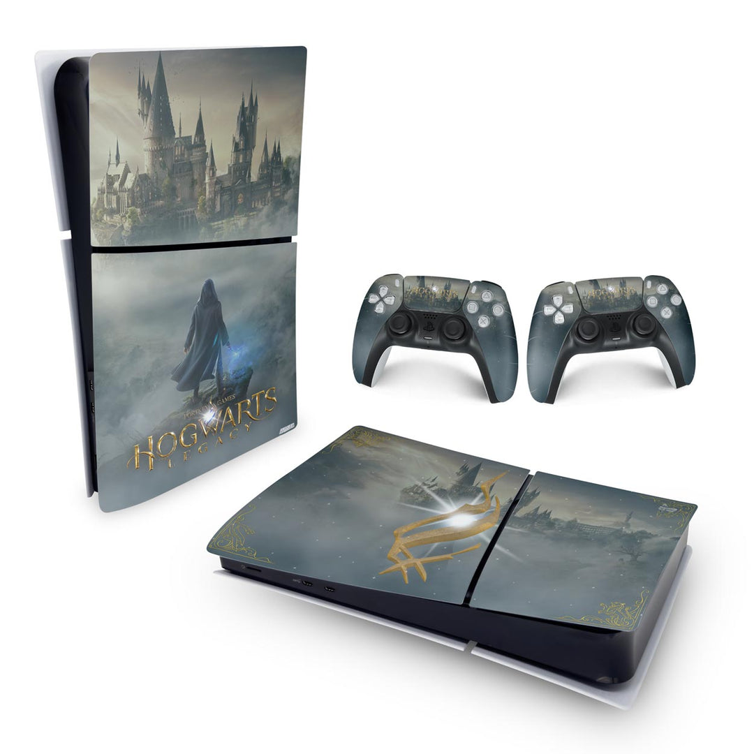 Skin Anti-Rage PS5 Slim Horizontal - Hogwarts Legacy - Pop Arte Skins - foto 4
