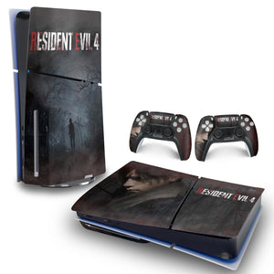 Skin Anti-Rage PS5 Slim Horizontal - Resident Evil 4 Remake - Pop Arte Skins