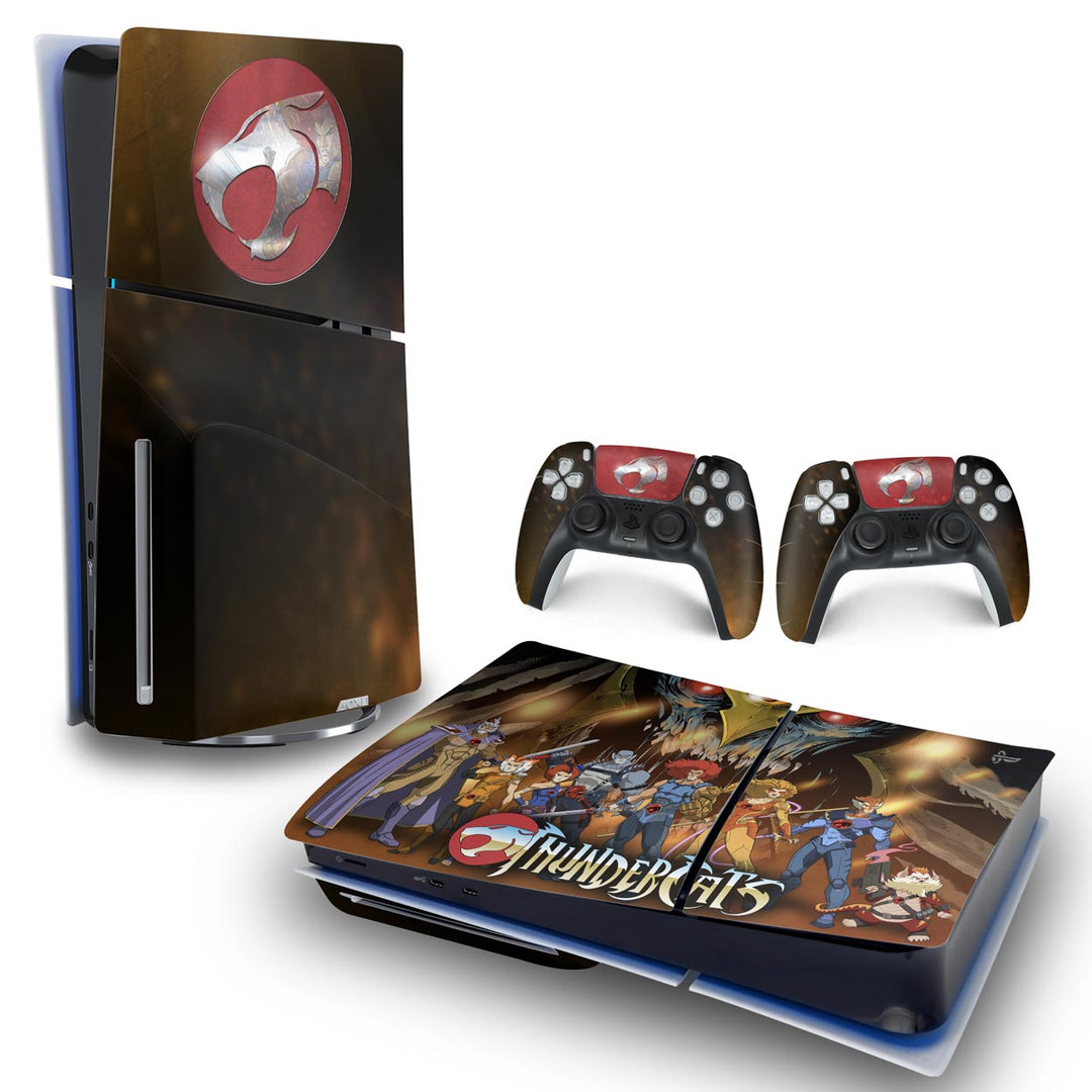 Skin Anti-Rage PS5 Slim Horizontal - Thundercats - Pop Arte Skins