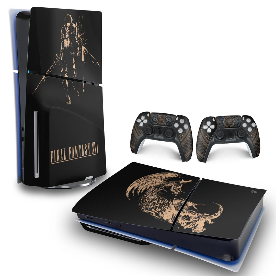 Skin Anti-Rage PS5 Slim Horizontal - Final Fantasy XVI Edition - Pop Arte Skins