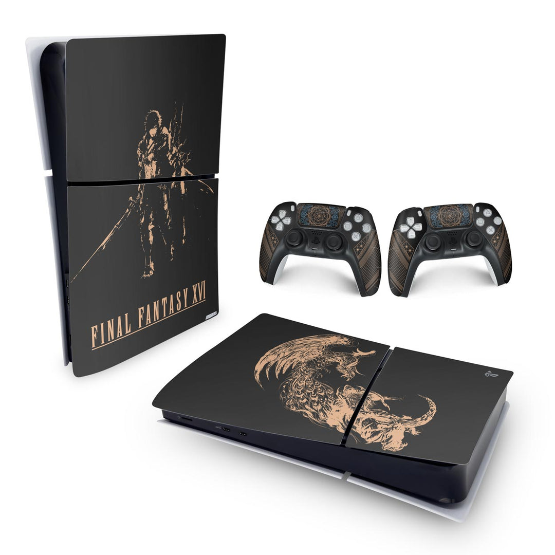 Skin Anti-Rage PS5 Slim Horizontal - Final Fantasy XVI Edition - Pop Arte Skins - foto 4