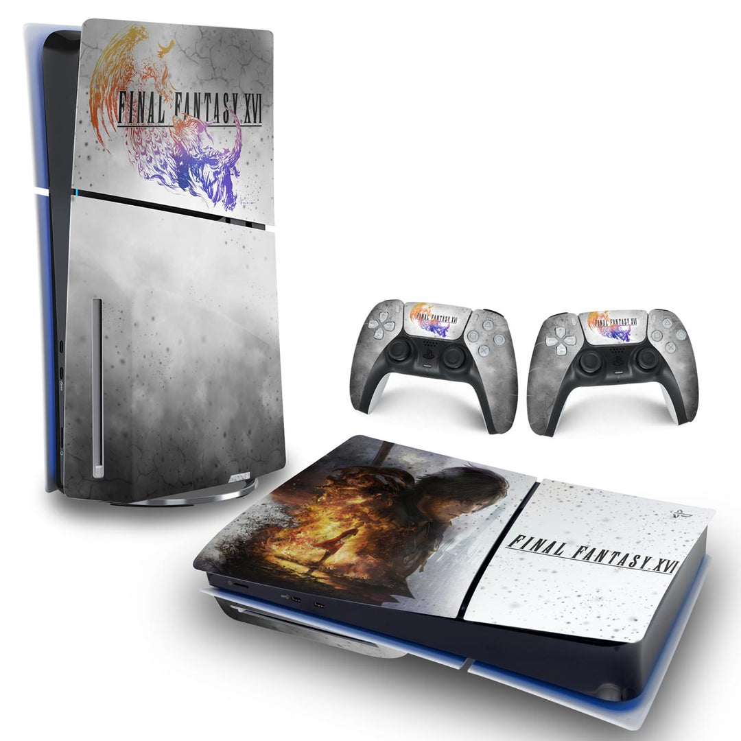 Skin Anti-Rage PS5 Slim Horizontal - Final Fantasy XVI - Pop Arte Skins