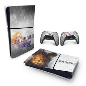 Skin Anti-Rage PS5 Slim Horizontal - Final Fantasy XVI - Pop Arte Skins - foto 4
