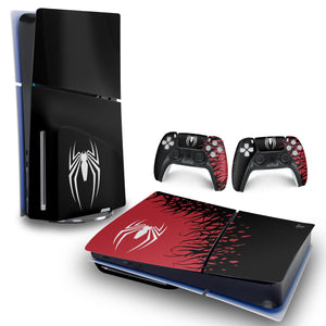 Skin Anti-Rage PS5 Slim Horizontal - Spider-Man Homem Aranha 2 Edition - Pop Arte Skins