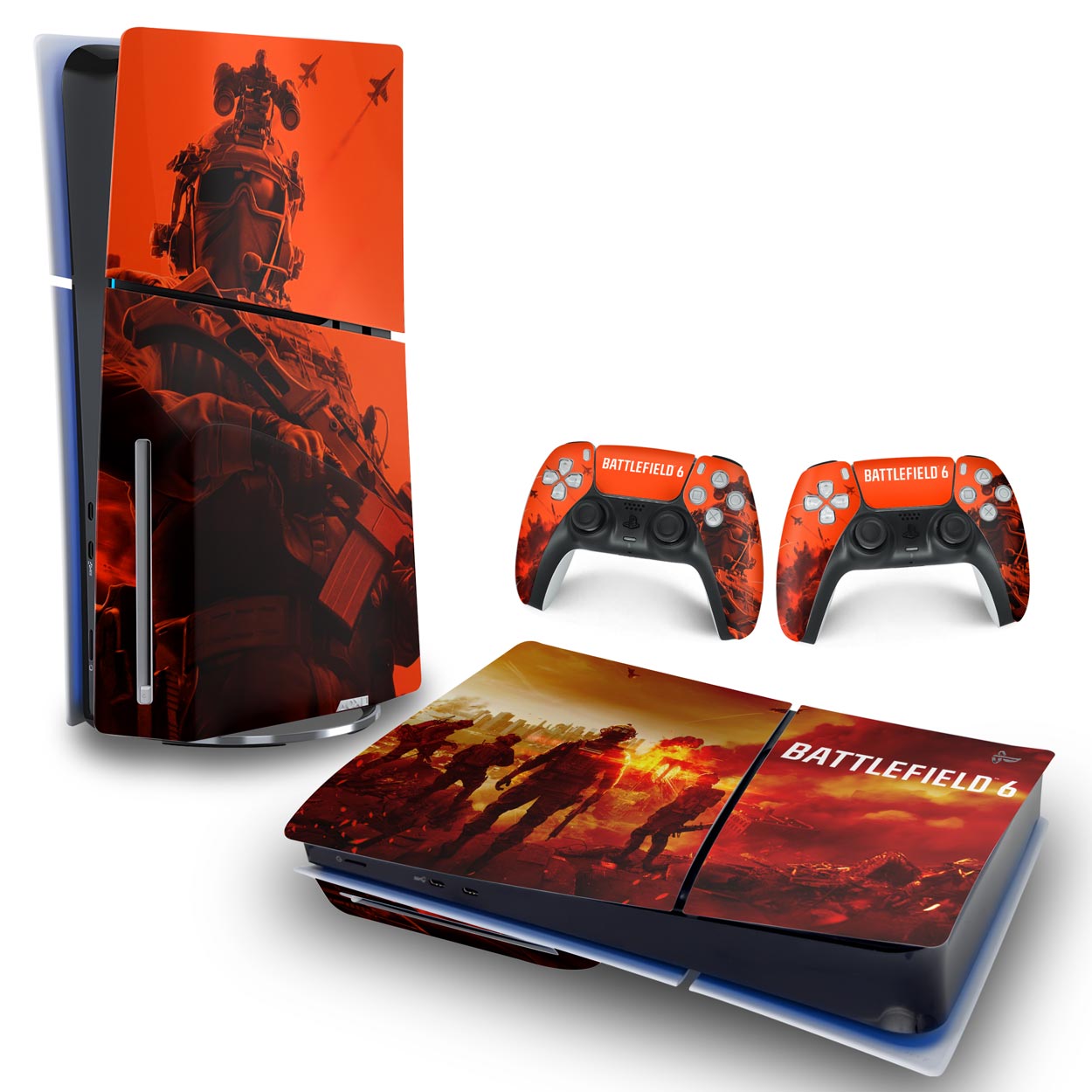 Skin Anti-Rage PS5 Slim Horizontal - Battlefield 6