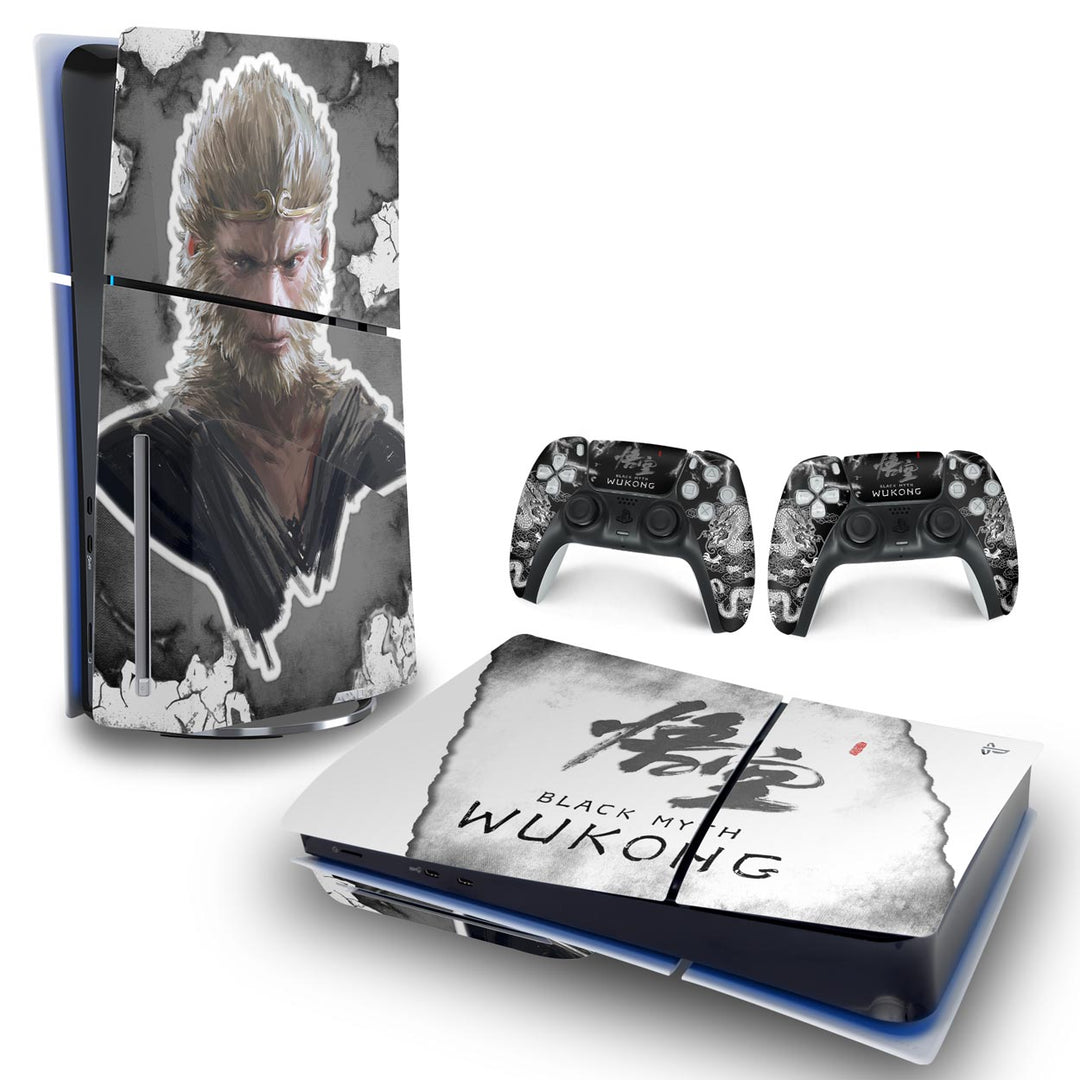 Skin Anti-Rage PS5 Slim Horizontal - Black Myth: Wukong - Pop Arte Skins
