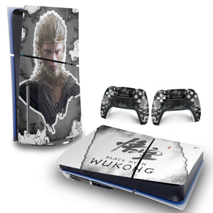 Skin Anti-Rage PS5 Slim Horizontal - Black Myth: Wukong - Pop Arte Skins