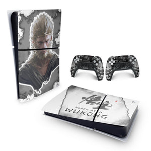 Skin Anti-Rage PS5 Slim Horizontal - Black Myth: Wukong - Pop Arte Skins - foto 4