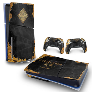 Skin Anti-Rage PS5 Slim Horizontal - Clair Obscur: Expedition 33 - Pop Arte Skins