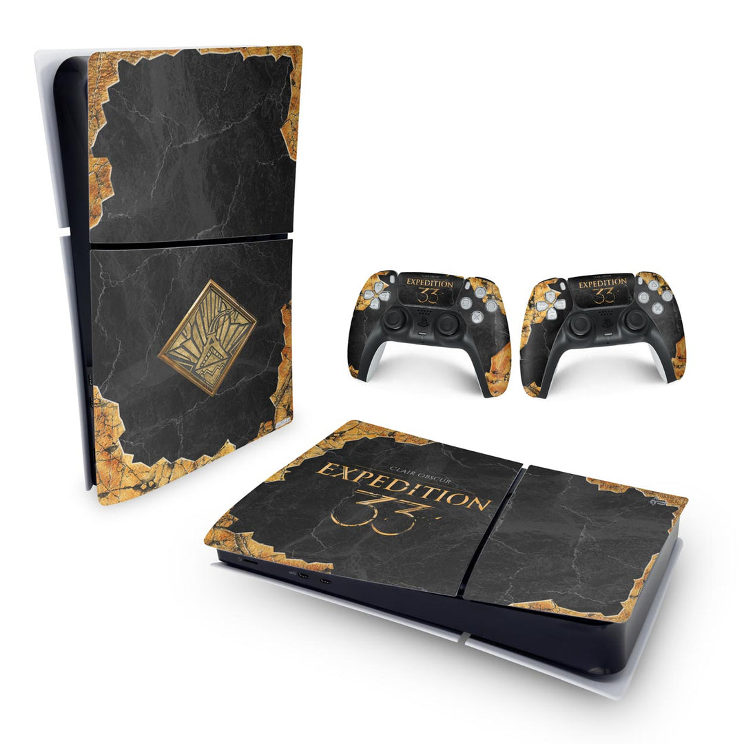 Skin Anti-Rage PS5 Slim Horizontal - Clair Obscur: Expedition 33 - Pop Arte Skins - foto 4