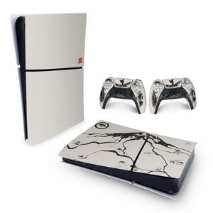 Skin Anti-Rage PS5 Slim Horizontal - Ghost Of Yotei - Pop Arte Skins - foto 4