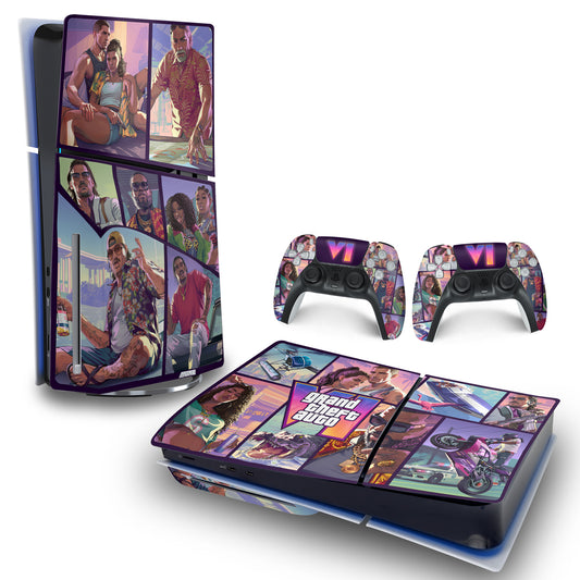 Skin Anti-Rage PS5 Slim Horizontal - Modelo 205