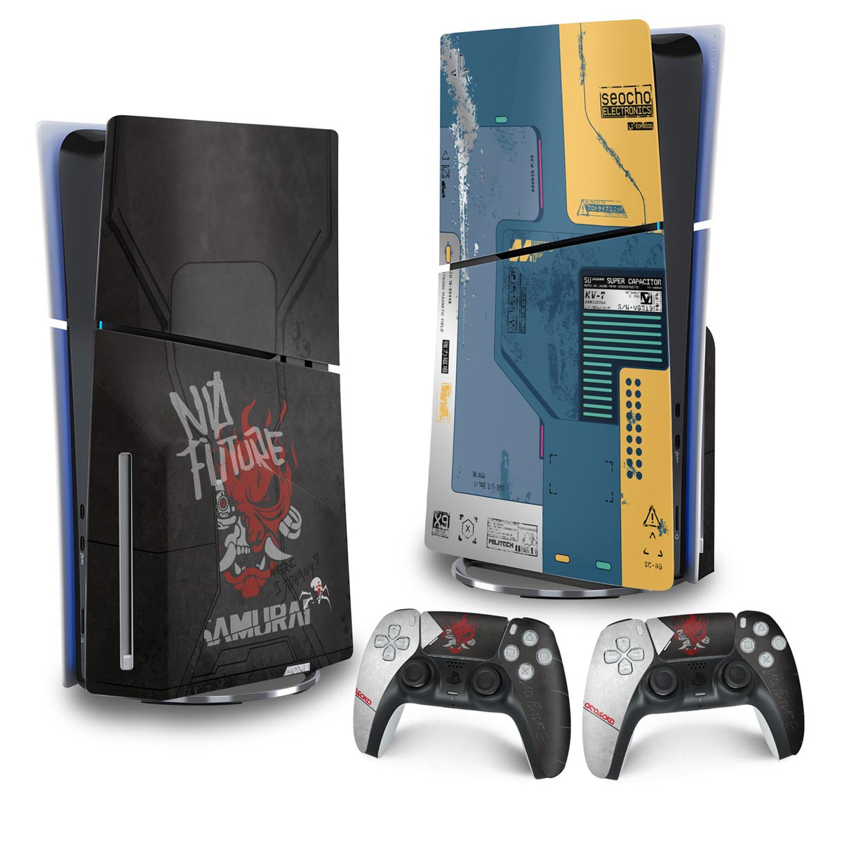 Skin Anti-Rage PS5 Slim Vertical - Cyberpunk 2077 Bundle