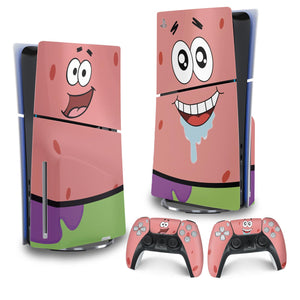 Skin Anti-Rage PS5 Slim Vertical - Patrick - Pop Arte Skins