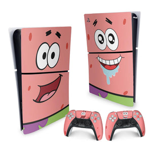Skin Anti-Rage PS5 Slim Vertical - Patrick - Pop Arte Skins - foto 4