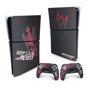 Skin Anti-Rage PS5 Slim Vertical - Watch Dogs Legion - Pop Arte Skins - foto 4