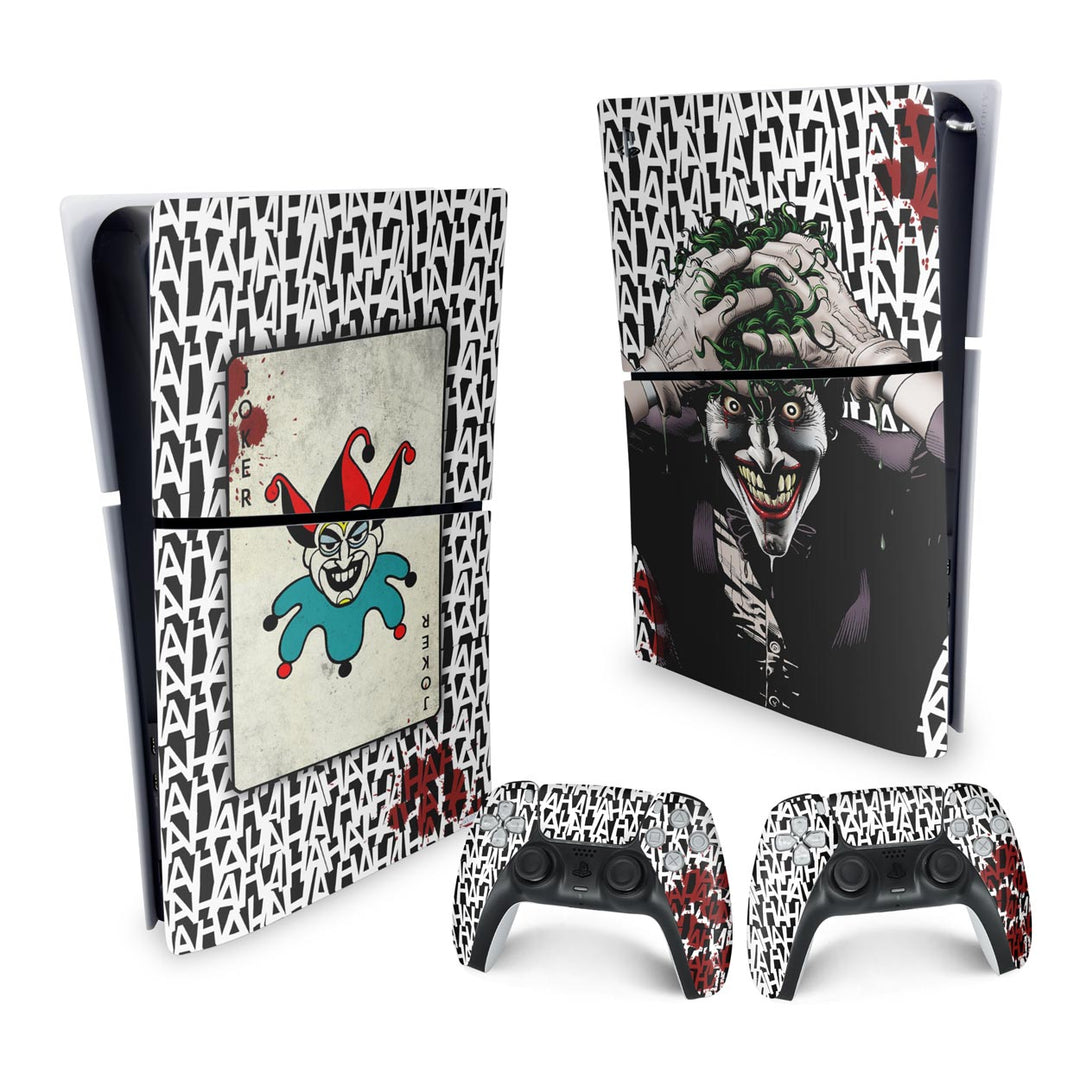 Skin Anti-Rage PS5 Slim Vertical - Joker Coringa - Pop Arte Skins - foto 4