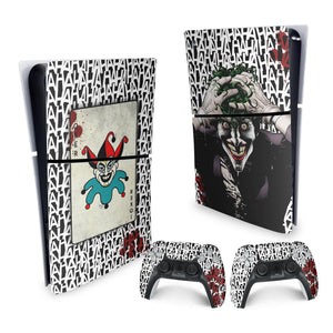 Skin Anti-Rage PS5 Slim Vertical - Joker Coringa - Pop Arte Skins - foto 4