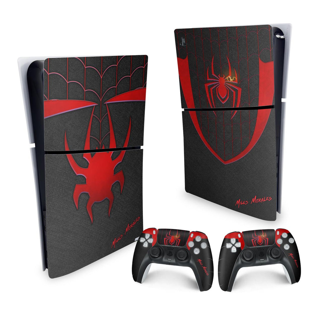 Skin Anti-Rage PS5 Slim Vertical - Spider-Man: Miles Morales - Pop Arte Skins - foto 4