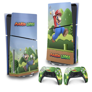 Skin Anti-Rage PS5 Slim Vertical - Super Mario - Pop Arte Skins