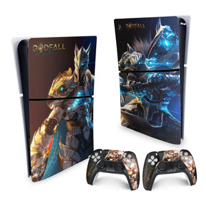 Skin Anti-Rage PS5 Slim Vertical - Godfall - Pop Arte Skins - foto 4