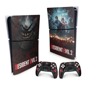 Skin Anti-Rage PS5 Slim Vertical - Resident Evil 2 Remake - Pop Arte Skins - foto 4