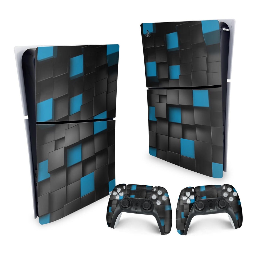 Skin Anti-Rage PS5 Slim Vertical - Cubos - Pop Arte Skins - foto 4