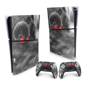 Skin Anti-Rage PS5 Slim Vertical - Caveira Skull - Pop Arte Skins - foto 4