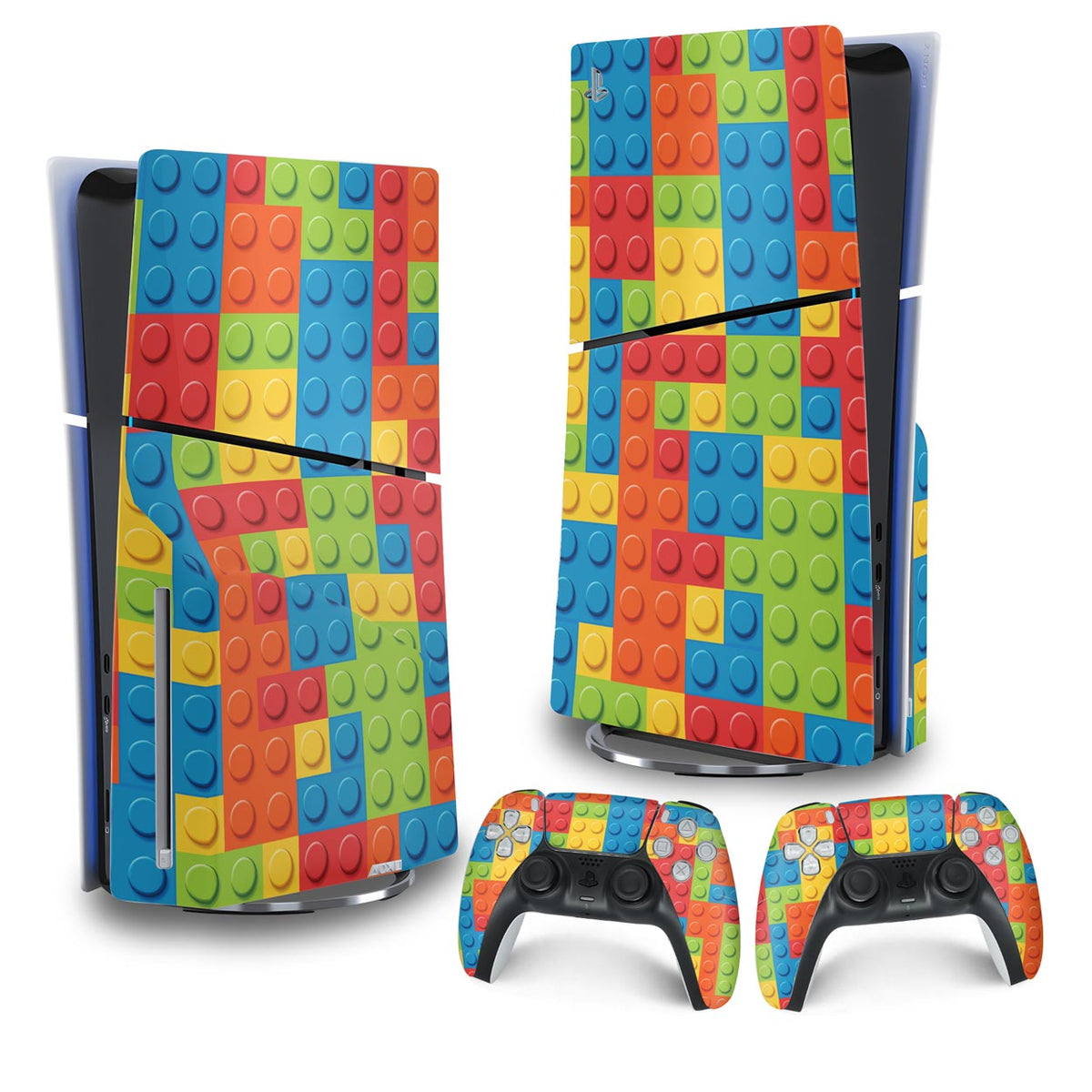 Skin Anti-Rage PS5 Slim Vertical - Lego Peça