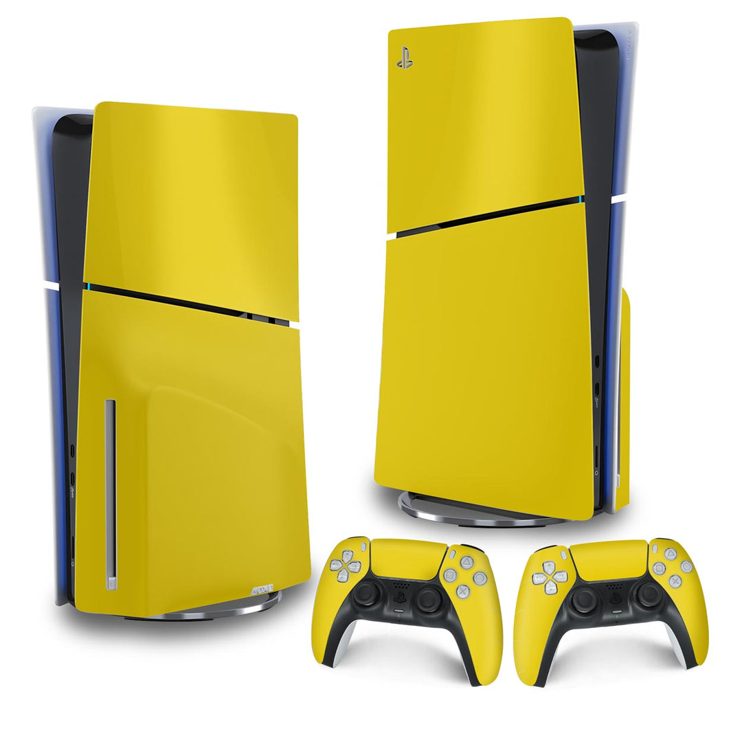 Skin Anti-Rage PS5 Slim Vertical - Amarelo - Pop Arte Skins