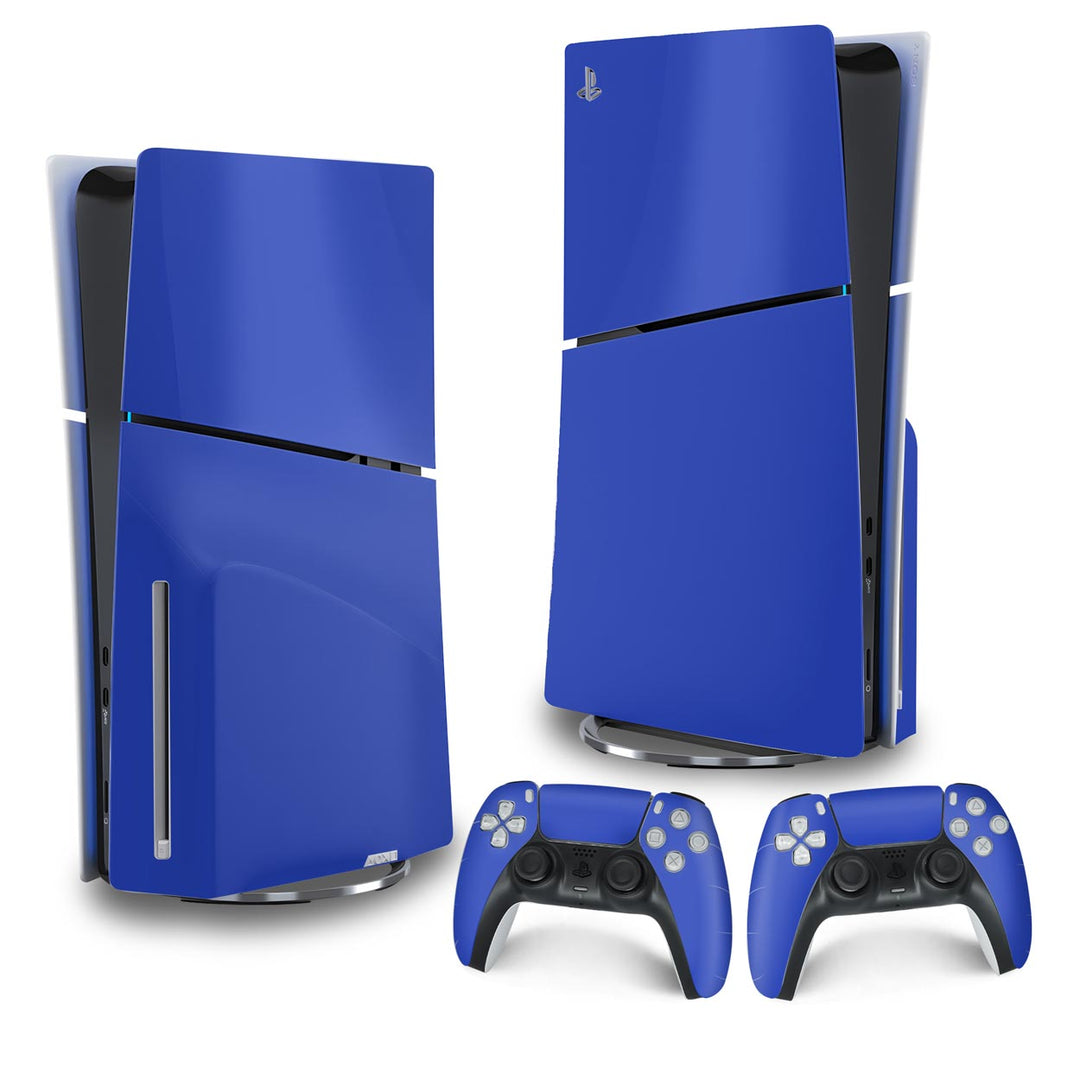 Skin Anti-Rage PS5 Slim Vertical - Azul Escuro - Pop Arte Skins
