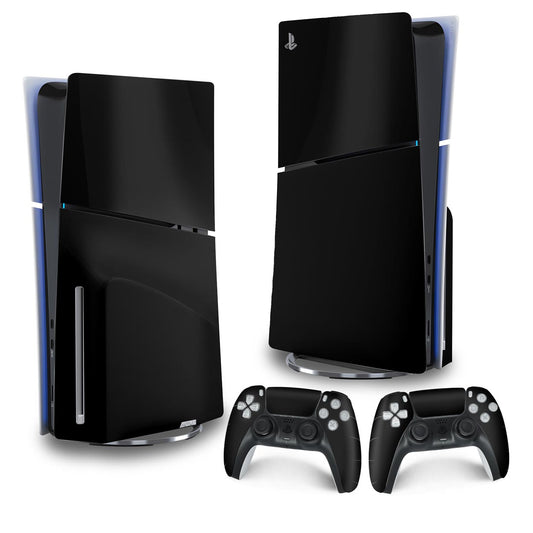 Skin Anti-Rage PS5 Slim Vertical - Preto Black Piano